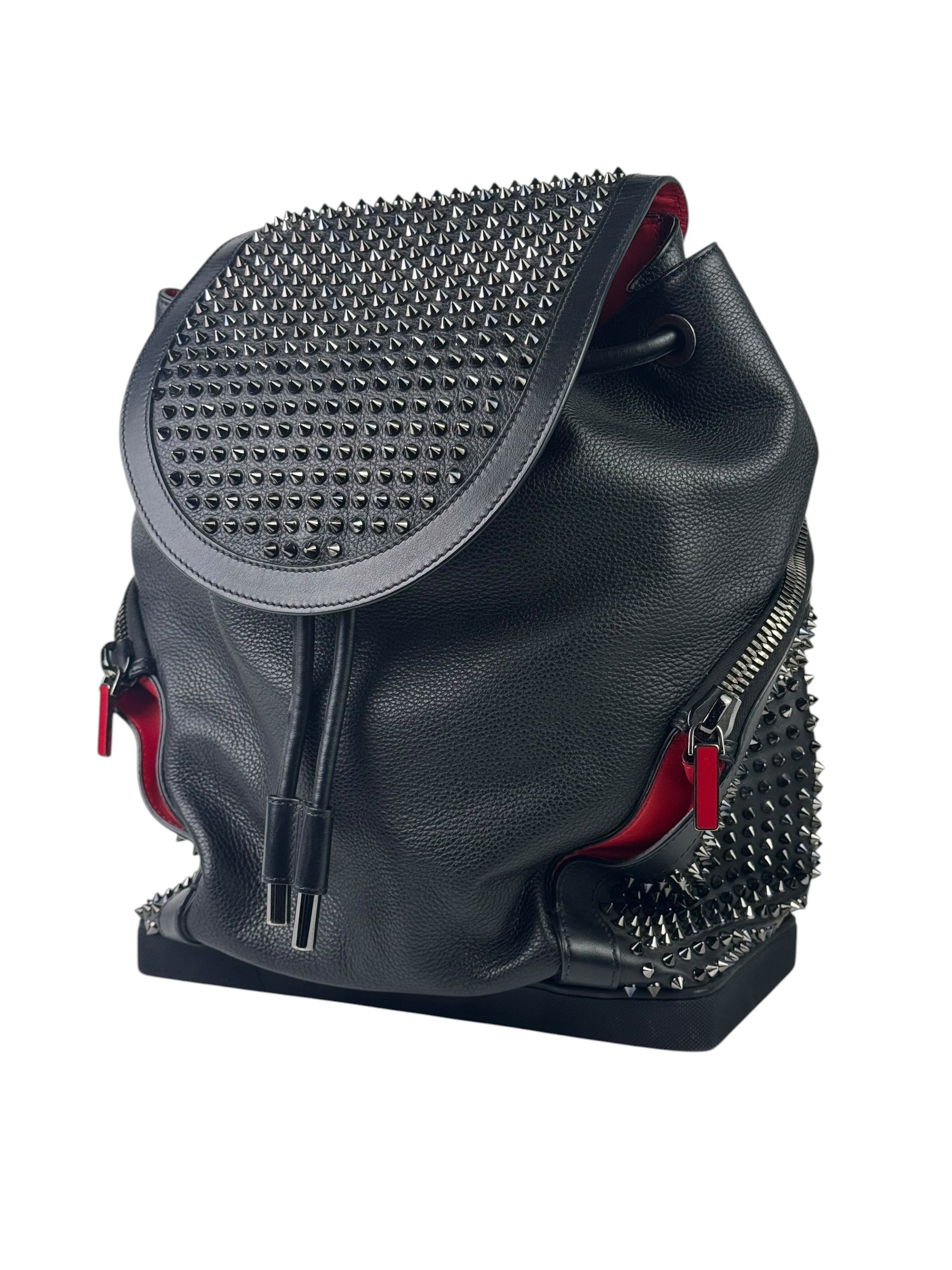 Christian Louboutin Explorafunk Leather Spike Backpack