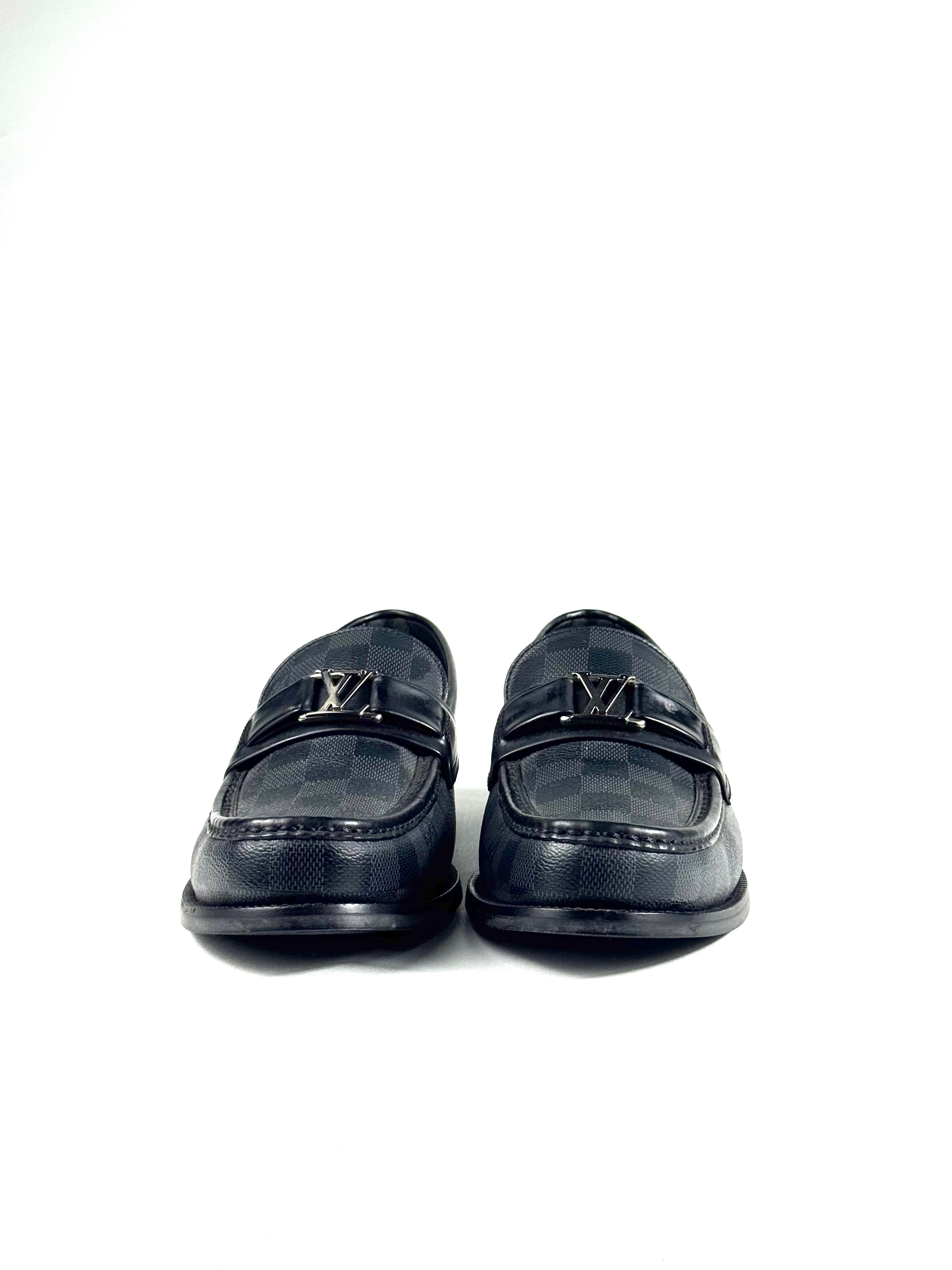 Louis Vuitton Damier Graphite Major Loafers