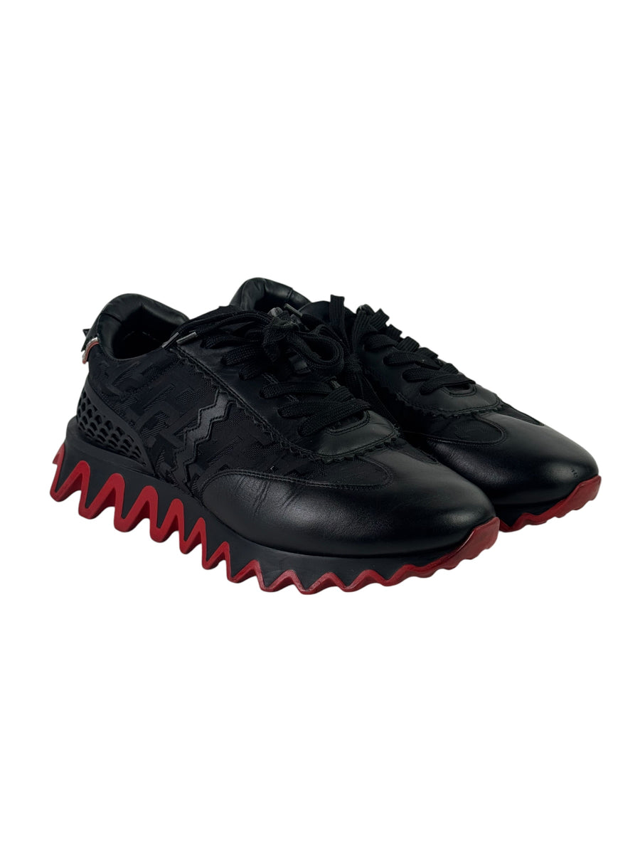 Christian Louboutin Loubie Shark Black Sneakers