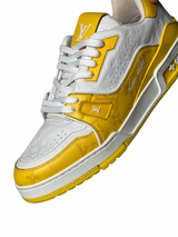 Louis Vuitton Monogram Yellow Trainer Sneakers 6