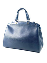 Louis Vuitton Epi Leather Blue Hand Bag 3