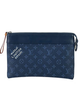 Louis Vuitton Monogram Blue Souple Pochette 1