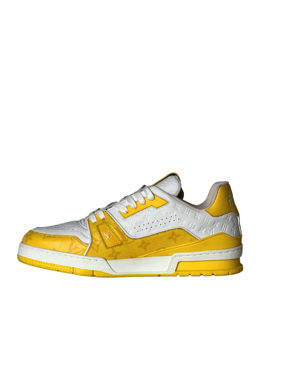 Louis Vuitton Monogram Yellow Trainer Sneakers