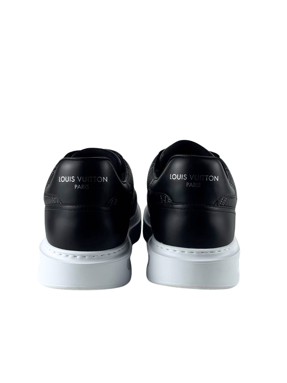 Louis Vuitton Beverly Monogram Leather Black Sneakers