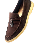 Loro Piana Summer Charms Suede Brown Slip-On 6