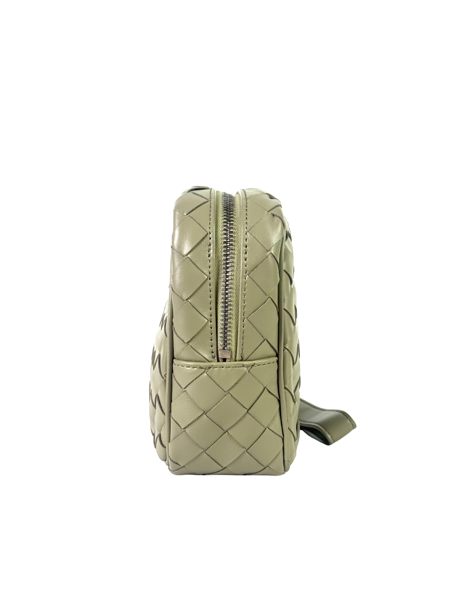 Bottega Veneta Travertine Intrecciato Clutch