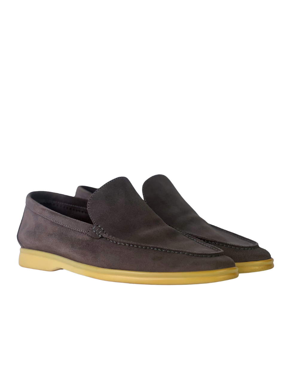 Loro Piana Suede Brown Summerwalk Slip On