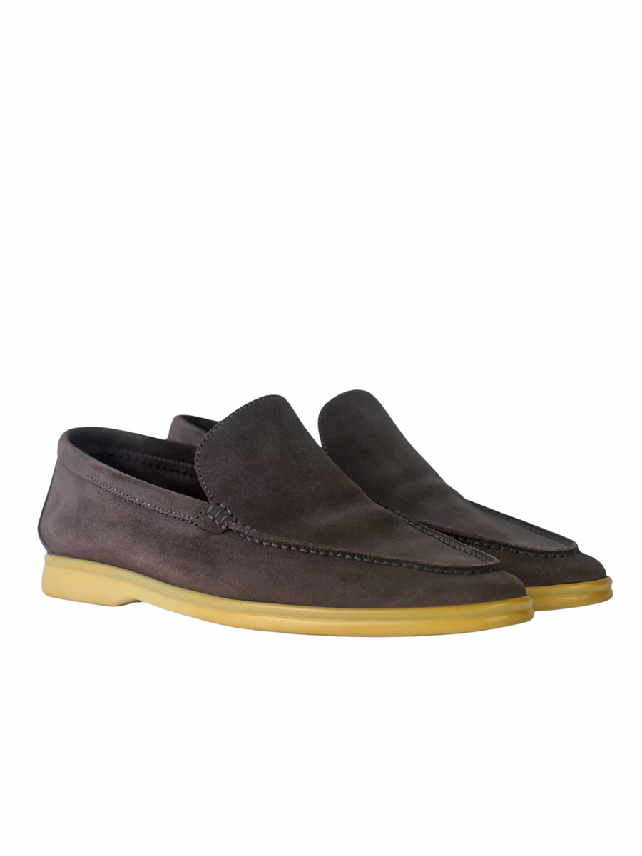 Loro Piana Suede Brown Summerwalk Slip On