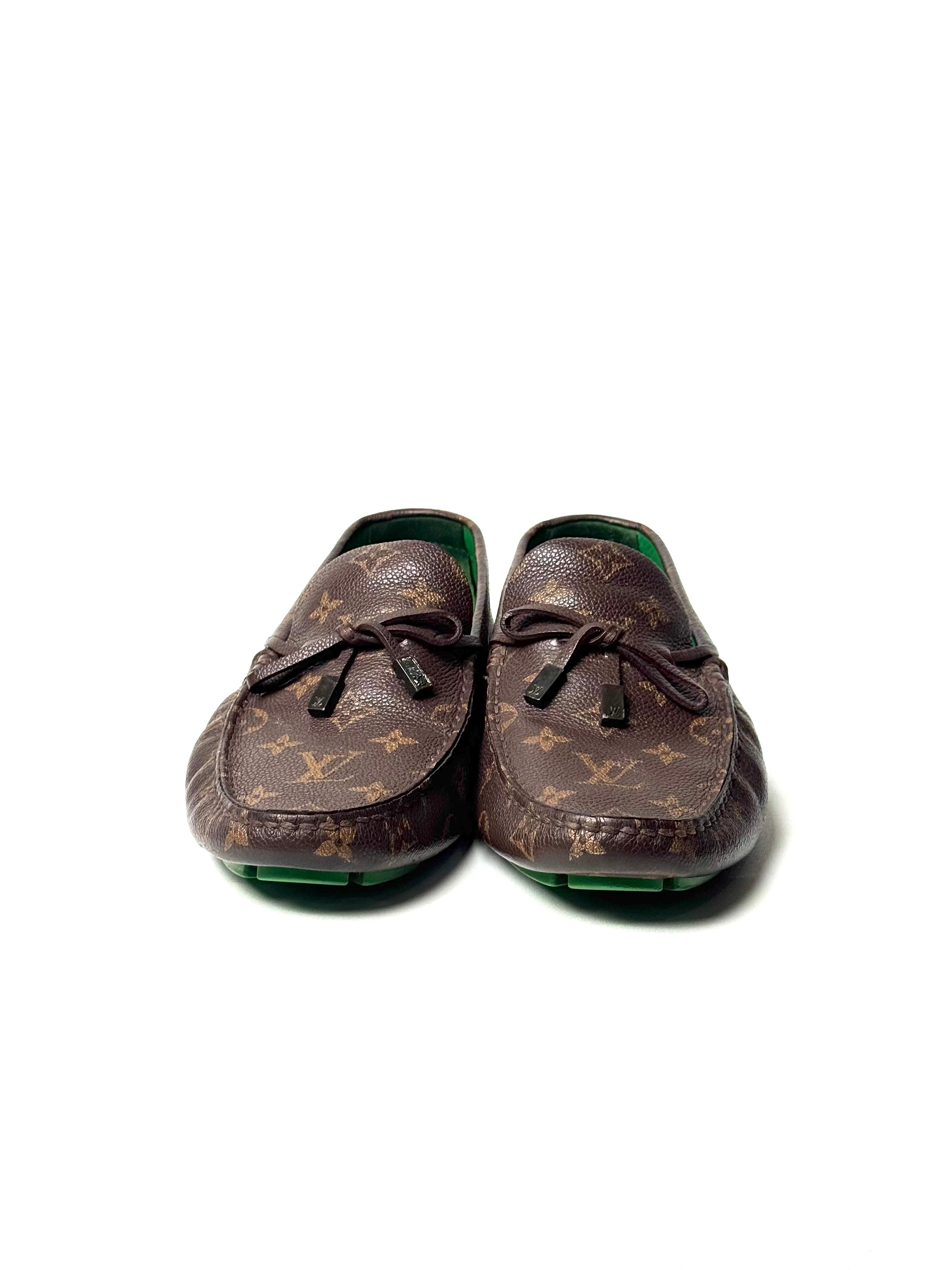 Louis Vuitton Monogram Macassar Driver Loafers