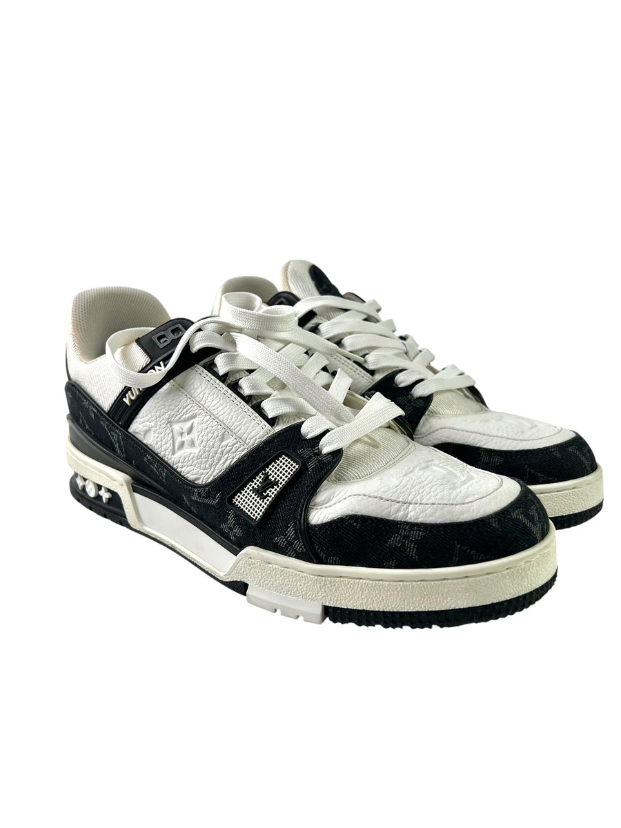 Louis Vuitton Trainer Monogram Denim Black Sneakers