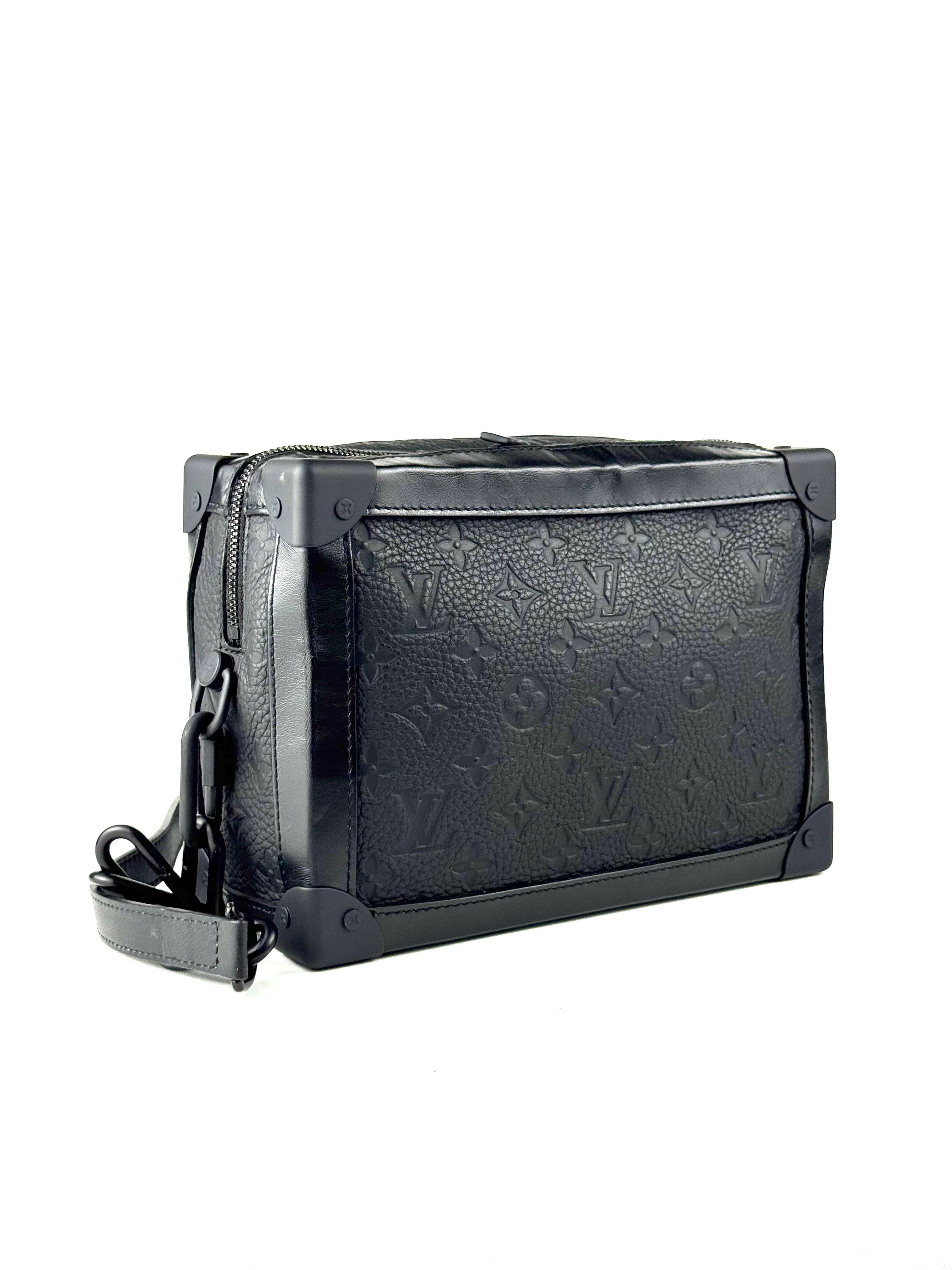 Louis Vuitton Monogram Taurillon Soft Trunk Box Messenger Bag (Microchip)