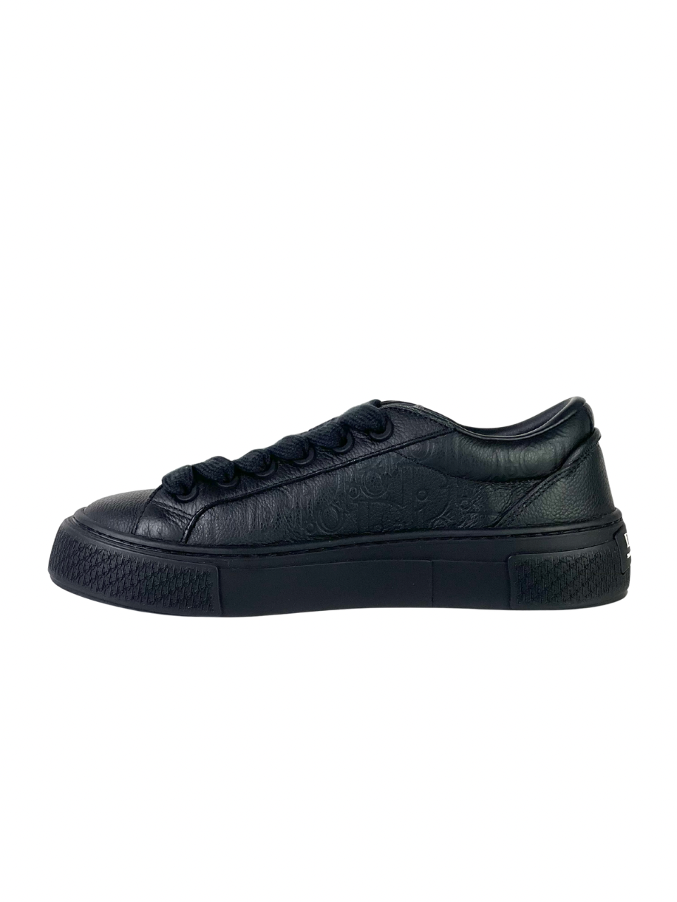 Christian Dior B33 Gravity Grain Leather Black Sneakers