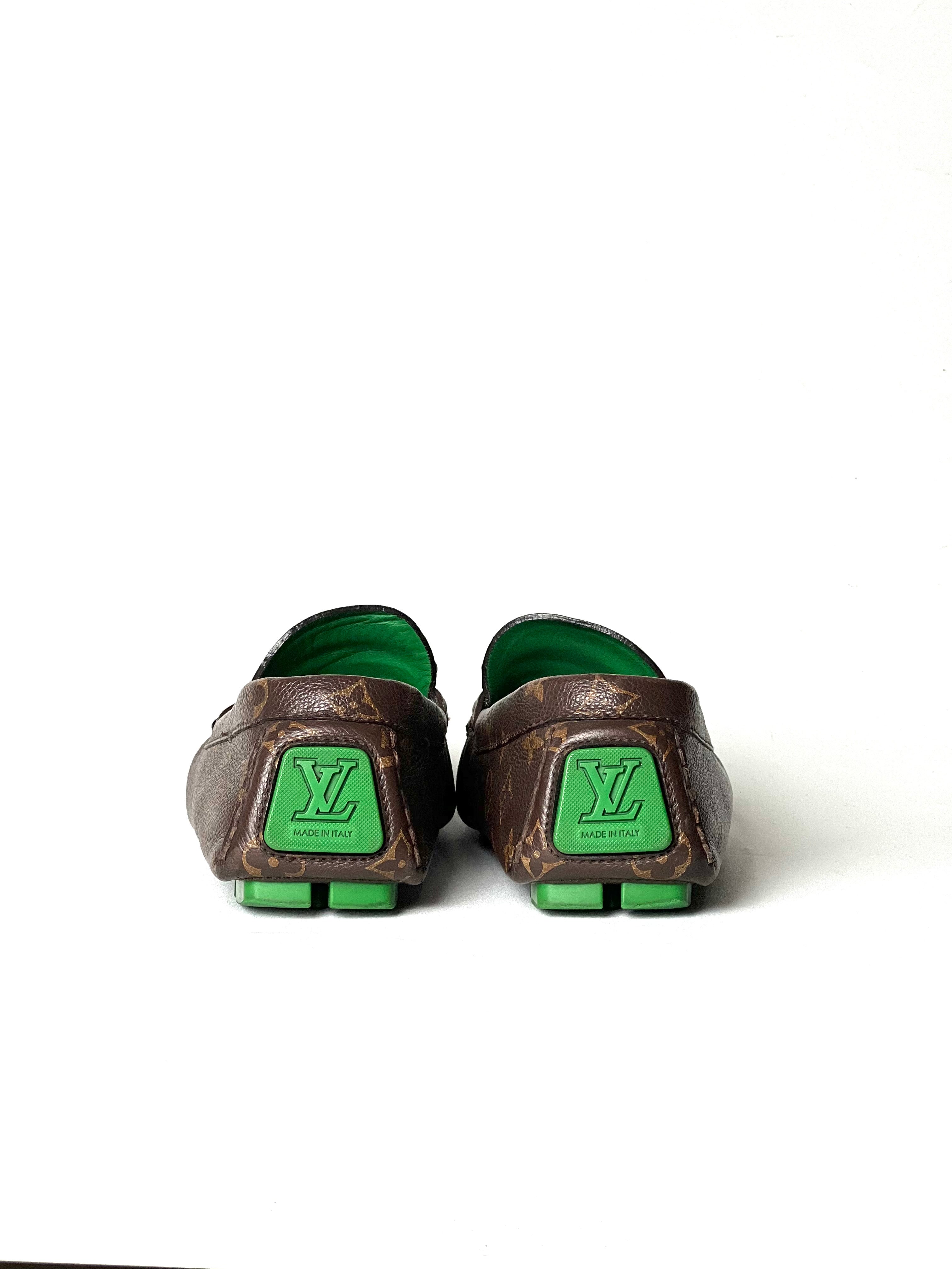 Louis Vuitton Monogram Macassar Driver Loafers
