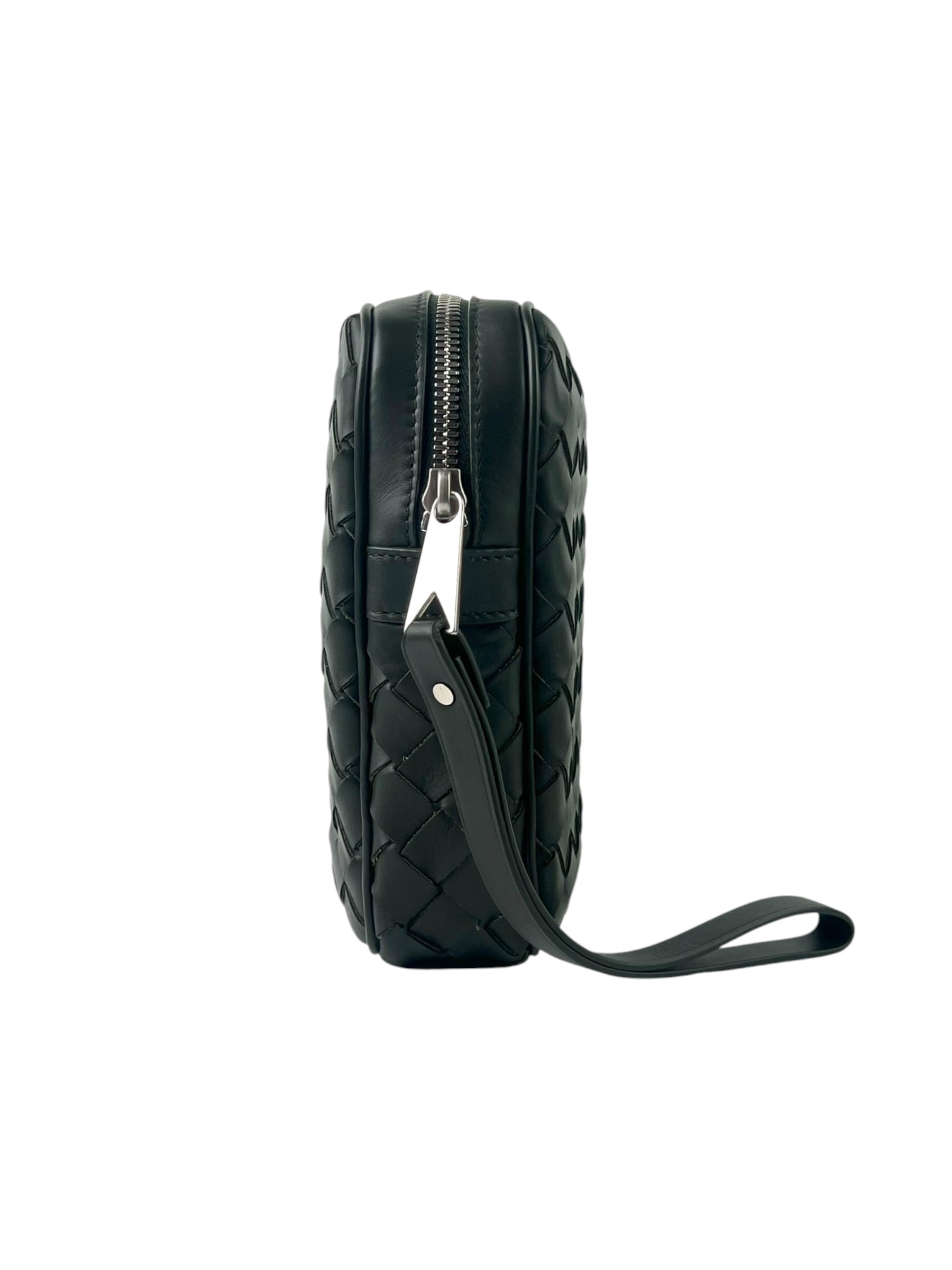 Bottega Veneta Intrecciato Khaki Clutch