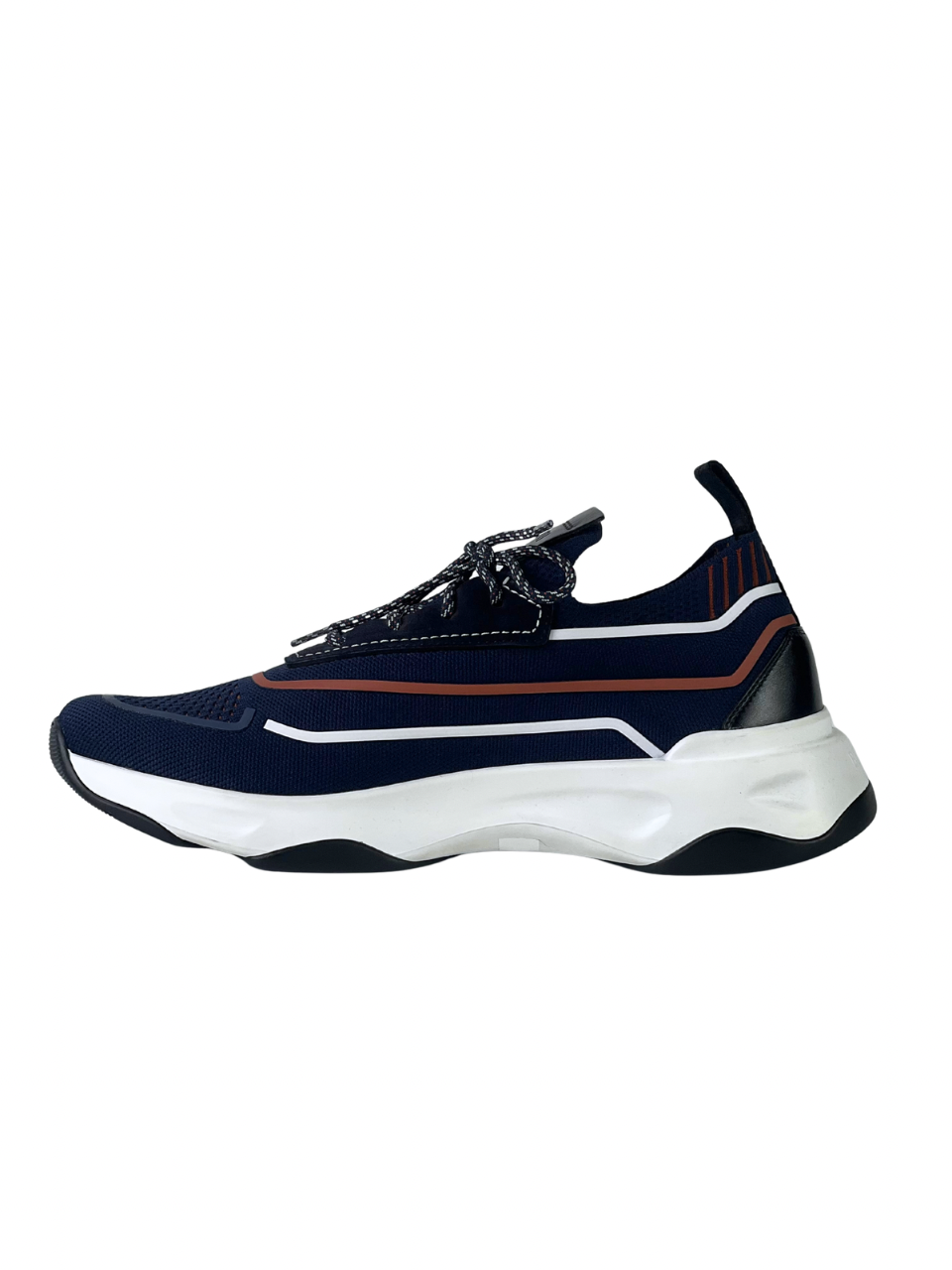 Berluti Shadow Knit & Leather Sneakers
