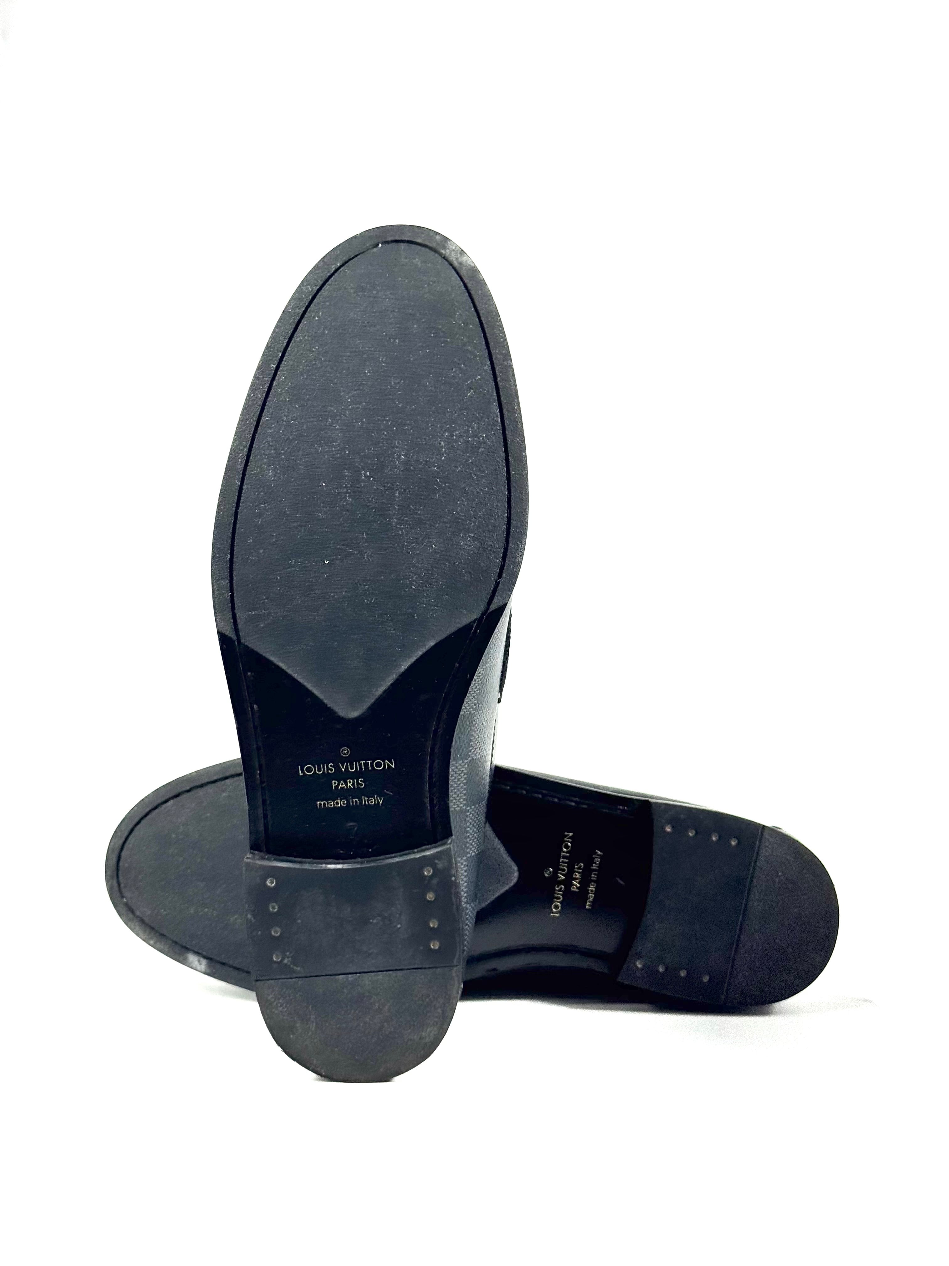 Louis Vuitton Damier Graphite Major Loafers