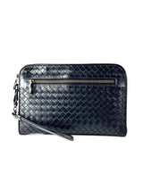 Bottega Veneta Intrecciato Black Vitello Clutch 1