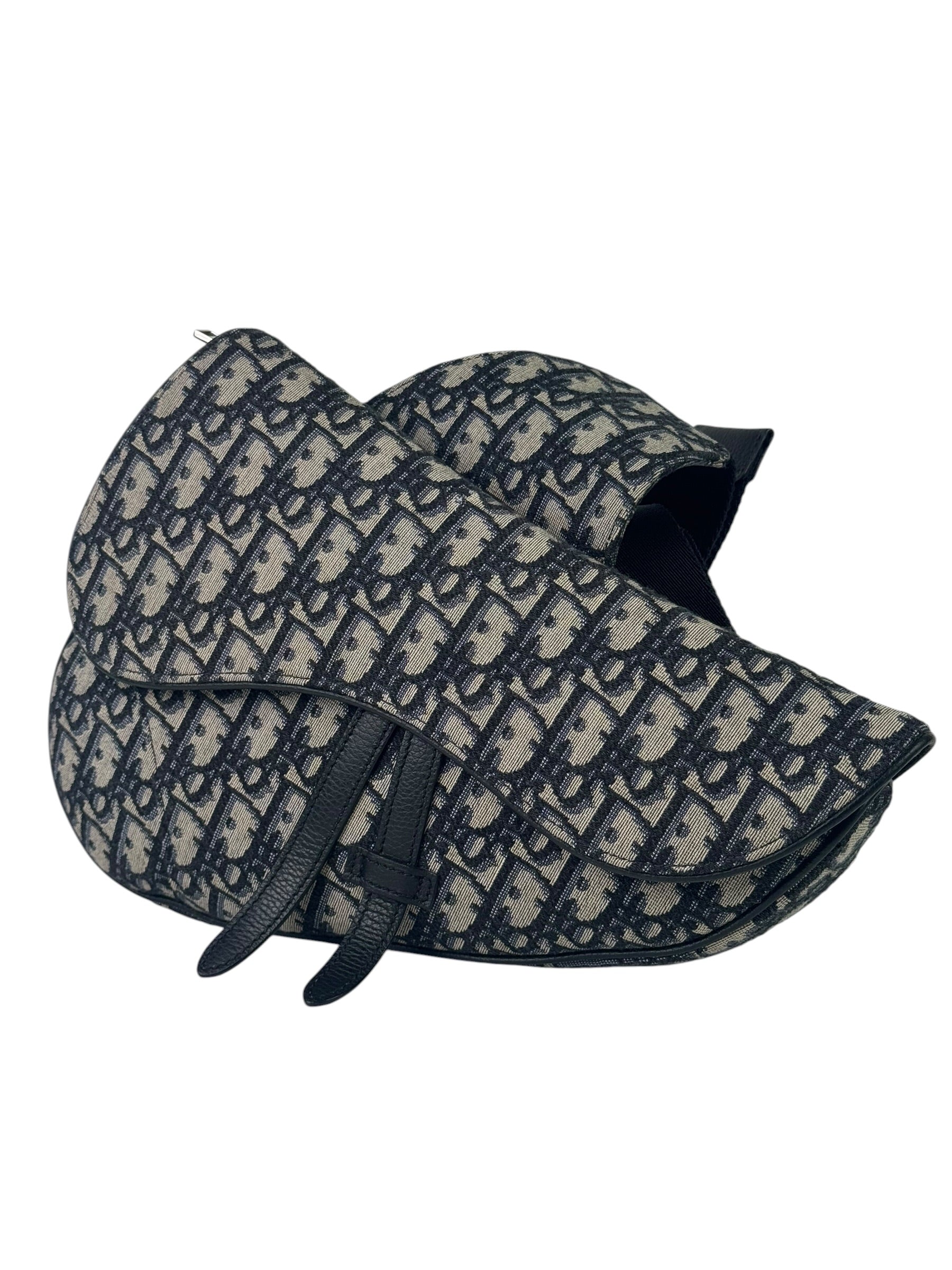 Christian Dior Oblique Jacquard Saddle Sling Bag