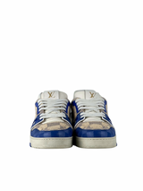 Louis Vuitton 3D Damier Blue Beige Trainer Sneakers 2