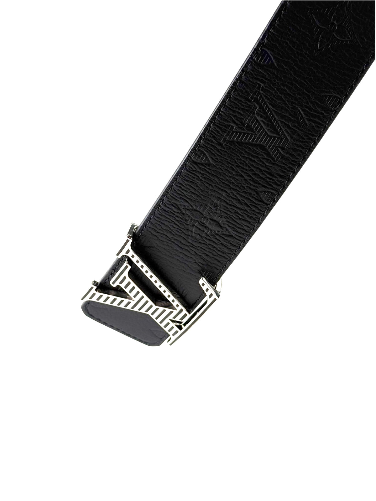 Louis Vuitton Initial 40mm Shadow Monogram Black Belt