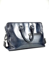 Berluti Un Jour Scritto Blue Denim Briefcase 3