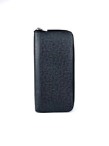 Louis Vuitton Logo Taiga Leather Zipper Long Wallet 4