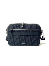 Christian Dior Oblique Jacquard Black Safari Messenger Bag 1