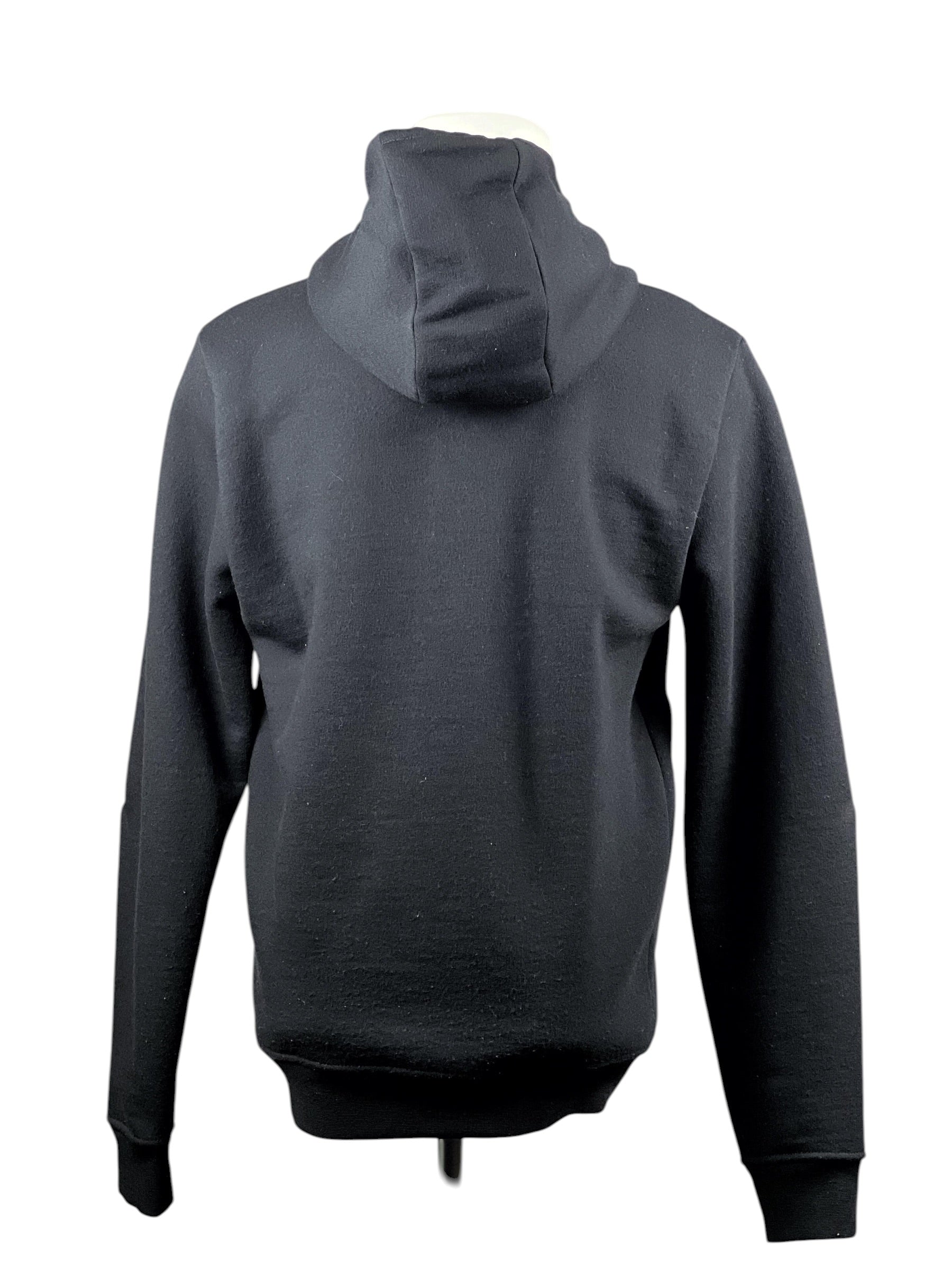 Fendi Monster Eye Leather Black Zip Hoodie