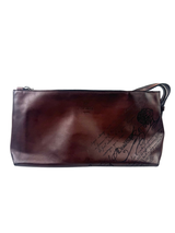 Berluti Scritto Ivy Brown Toiletry Pouch 1