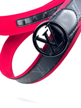 Louis Vuitton Circle Monogram Eclipse Red Belt 6