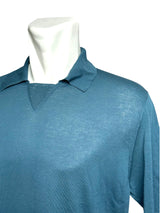 Hermès Blue Knit Polo Shirt 3