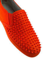 Christian Louboutin Rollerboat Leather Orange Slip-On 6