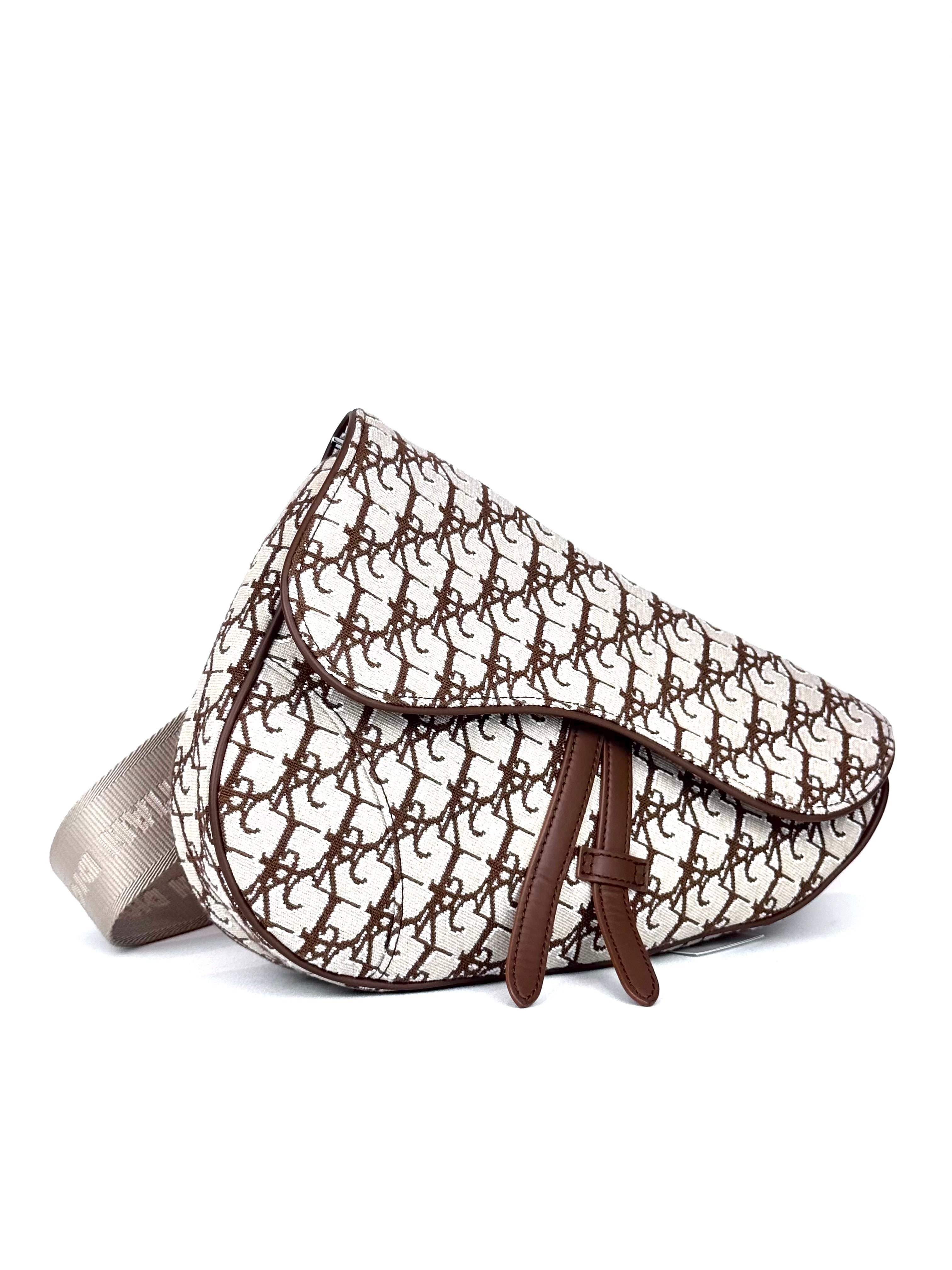 Christian Dior x Travis Scott Oblique Jacquard Saddle Slingbag