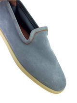 Loro Piana Venice Walk Blue Suede Slip On 6