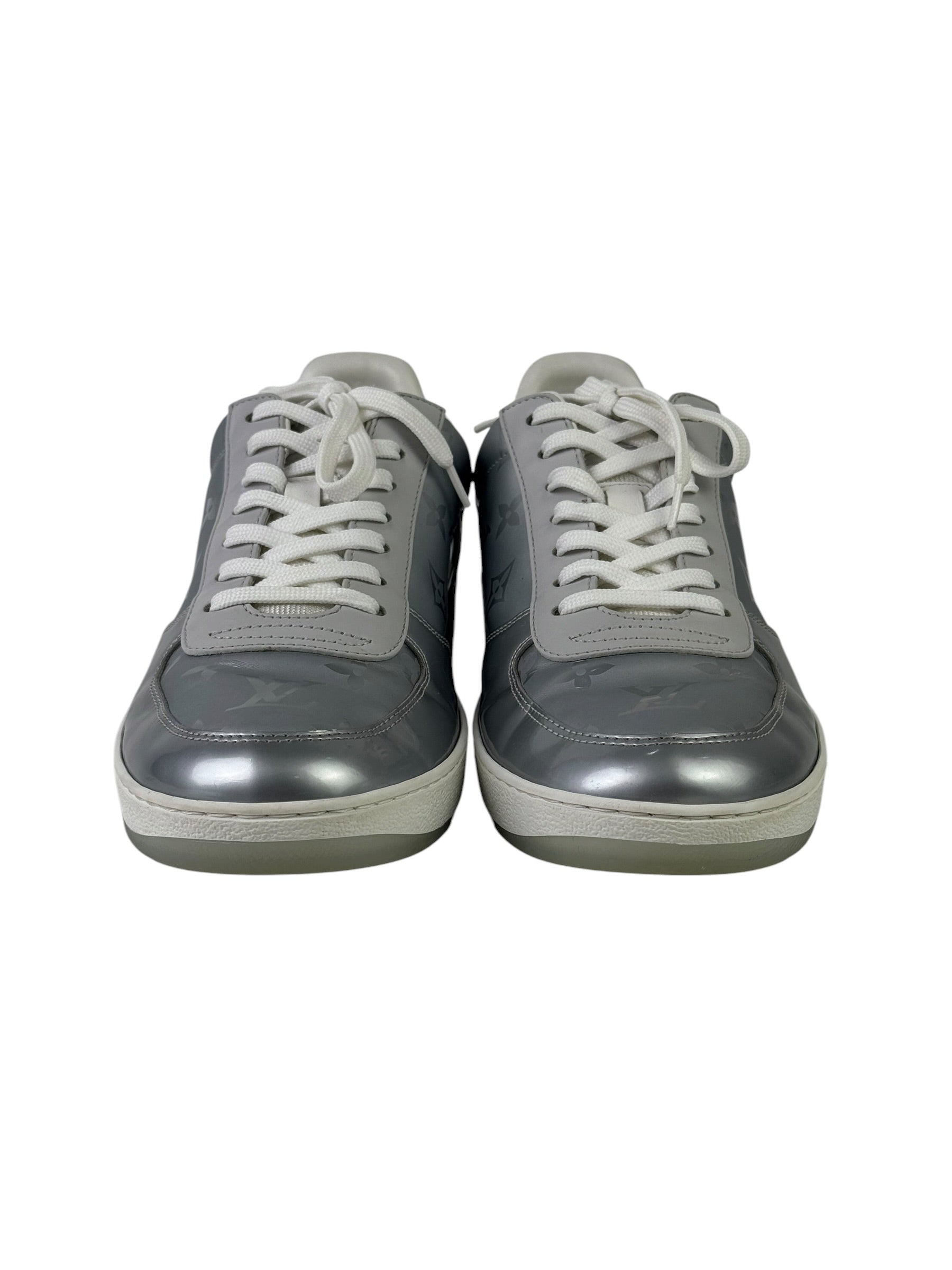 Louis Vuitton Silver Monogram Rivoli Sneakers
