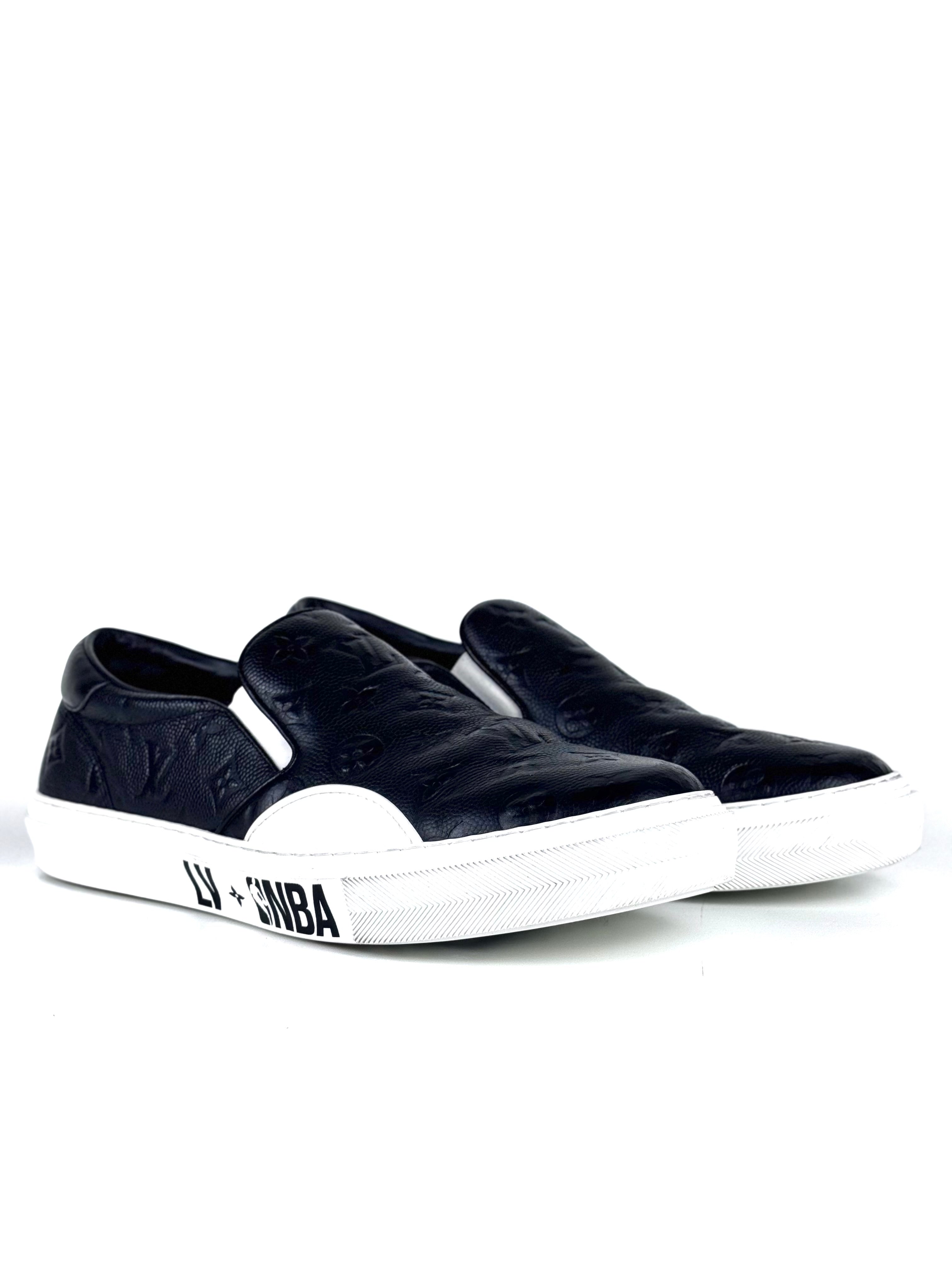 Louis Vuitton x NBA Monogram Black Taurillon Slip On