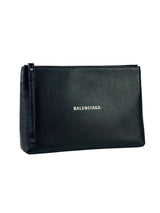 Balenciaga Grain Leather Logo Pochette 2