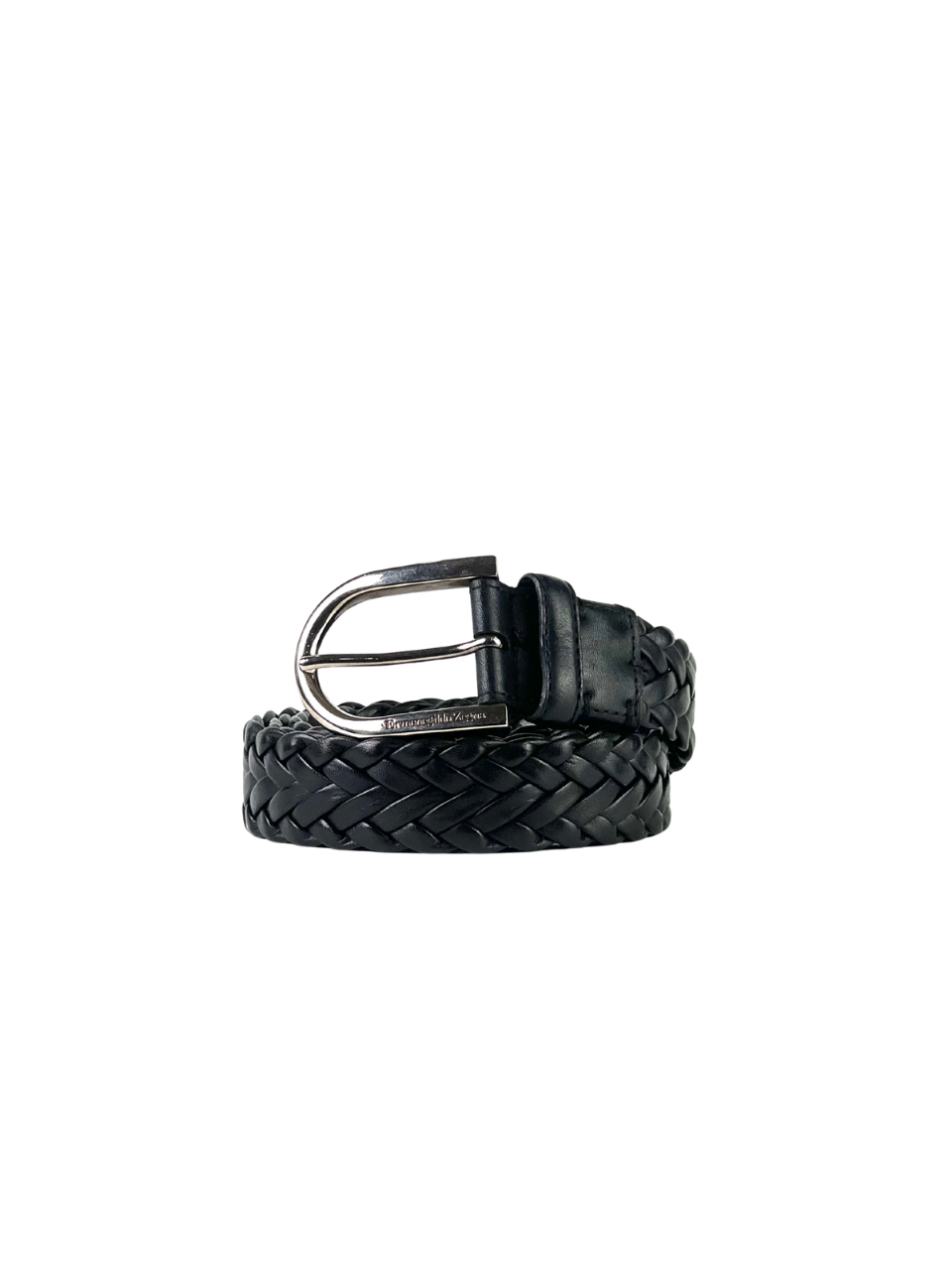 Zegna Black Nubuck Belt