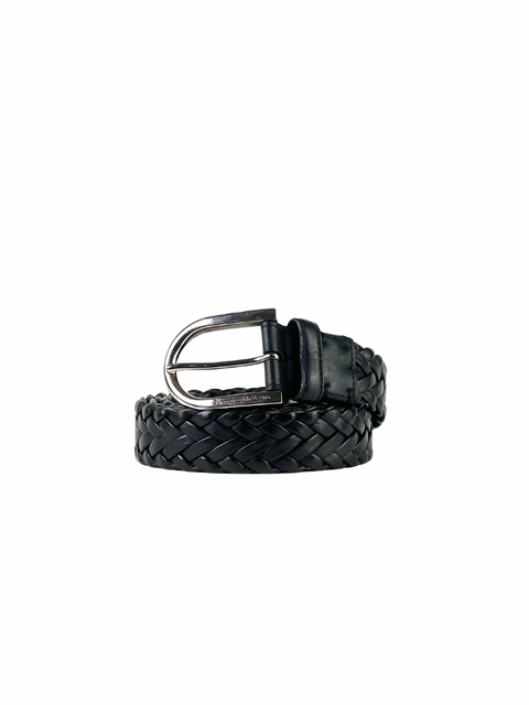 Zegna Black Nubuck Belt