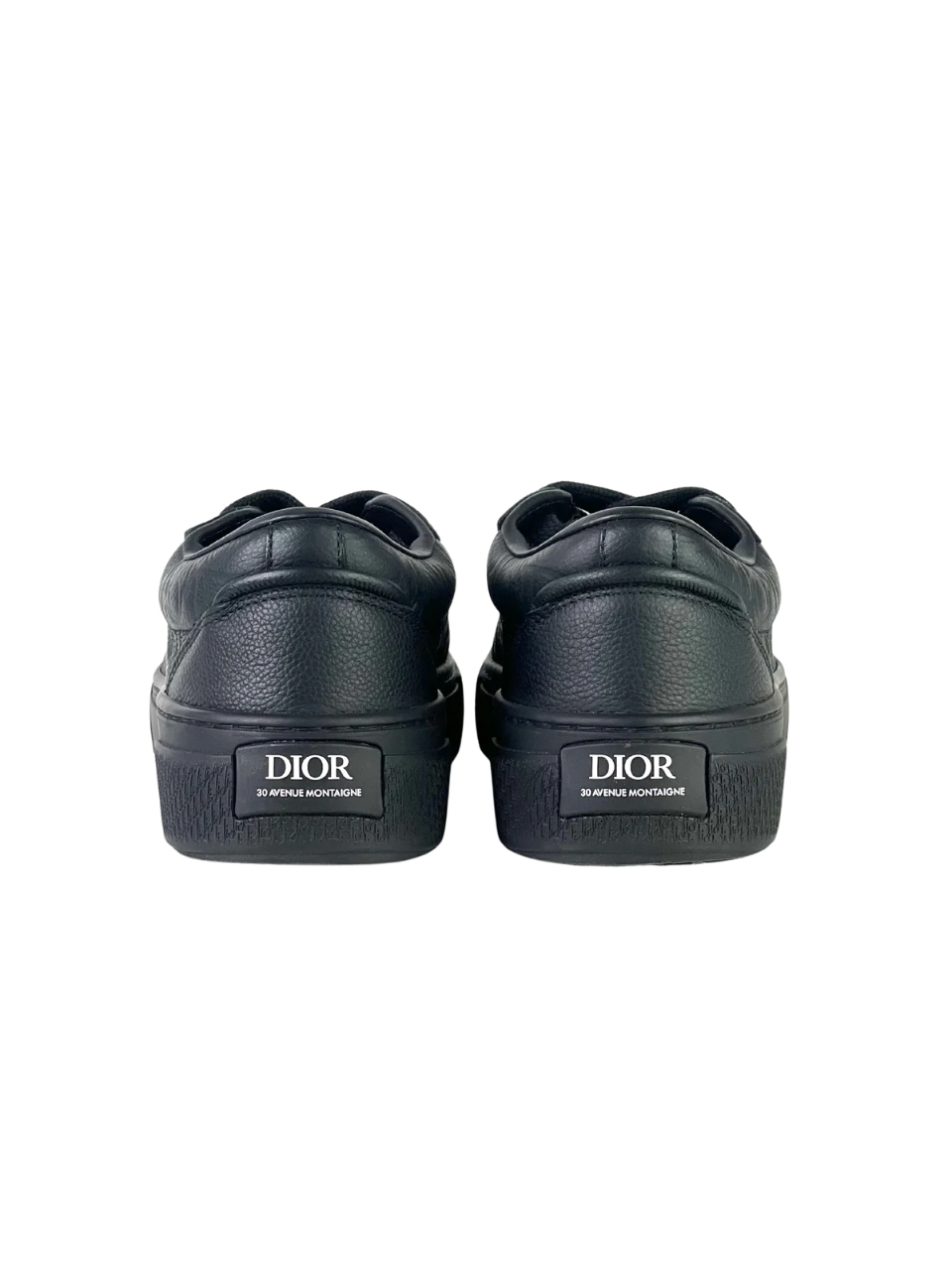Christian Dior B33 Gravity Grain Leather Black Sneakers