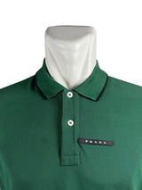 Prada Logo Green Polo Shirt 2
