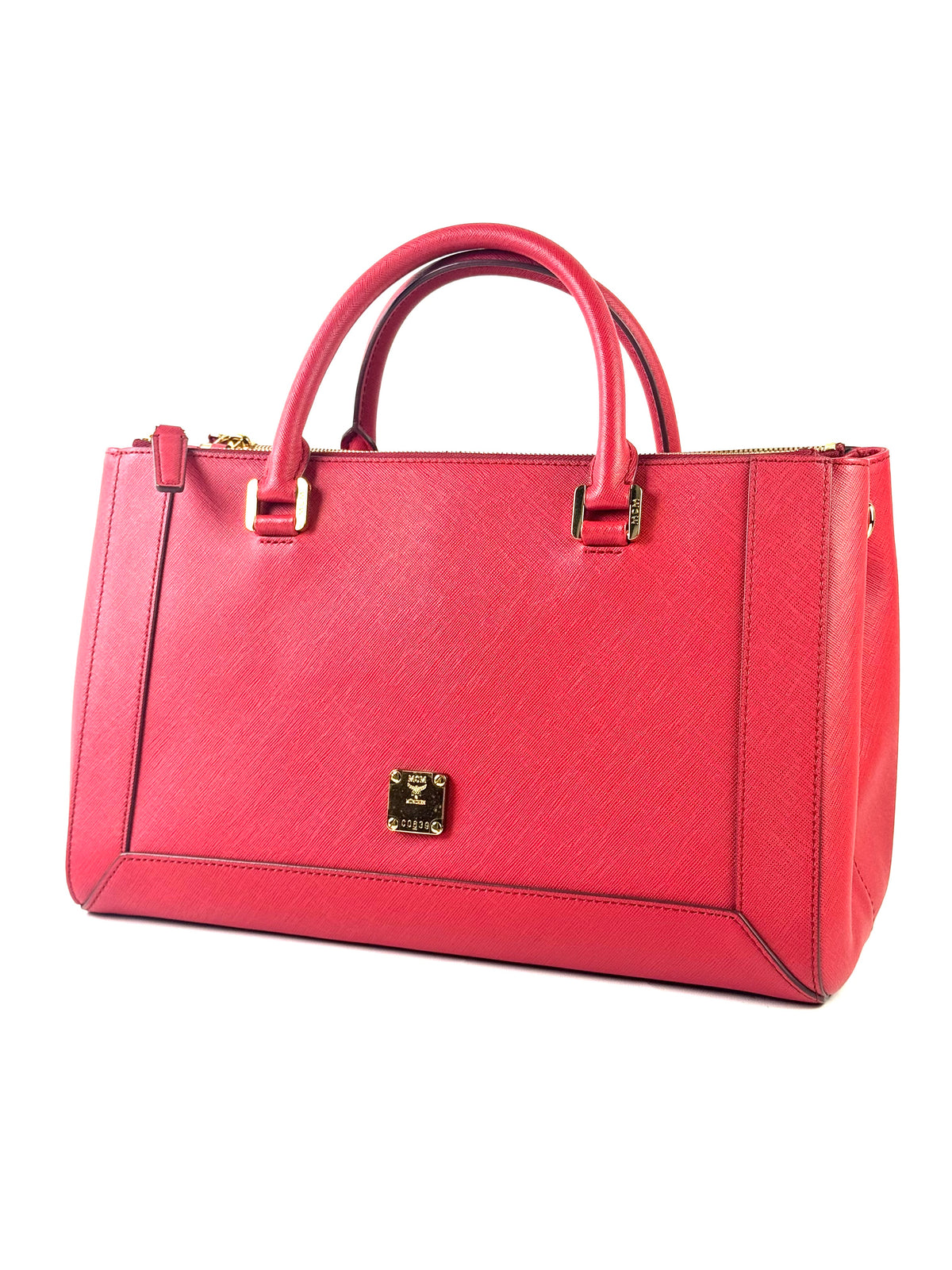 MCM Red Saffiano Nuovo Bag