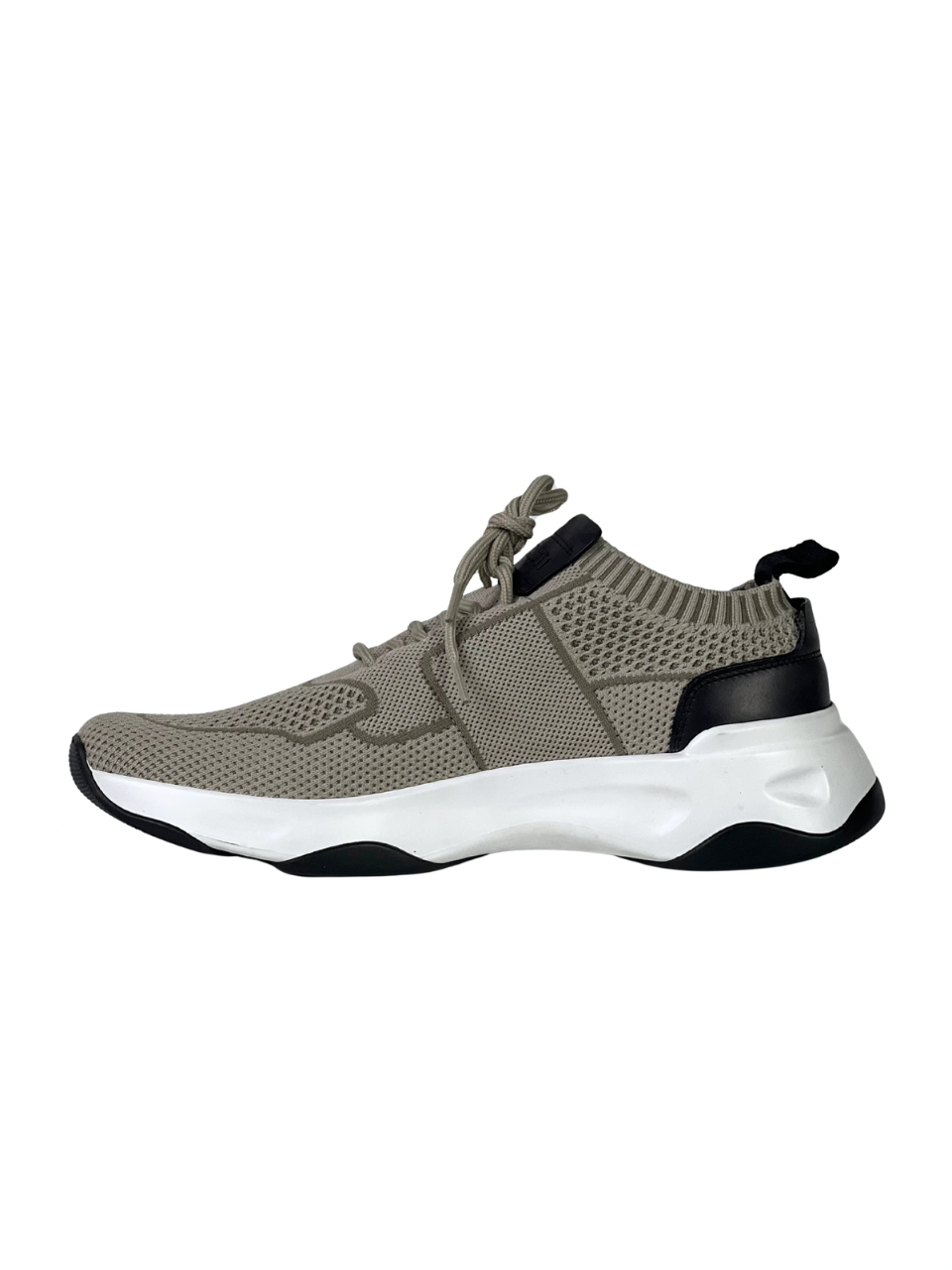 Berluti Knit Logo Beige Sneakers