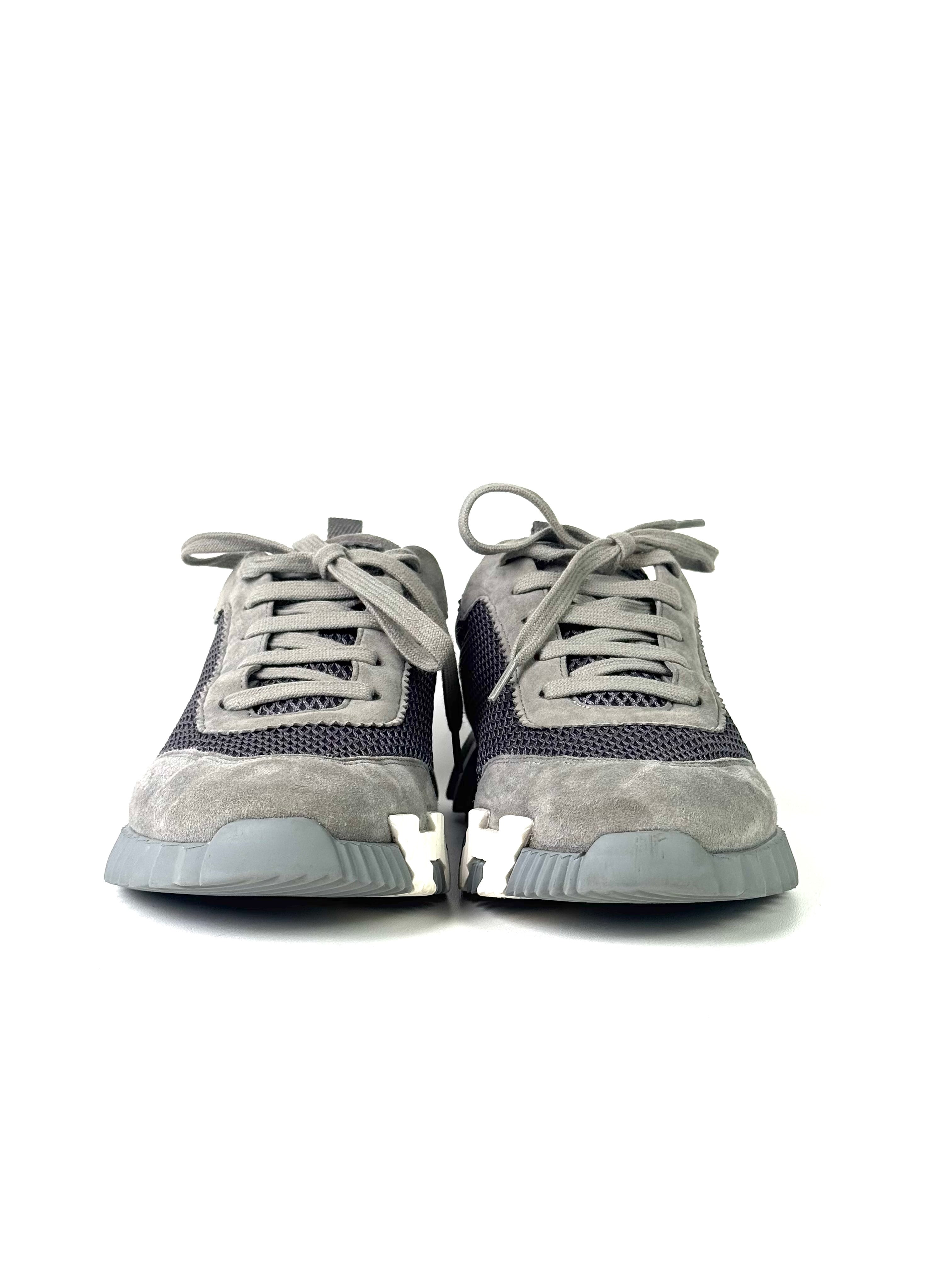 Hermès Bouncing Grey Mesh Sneakers