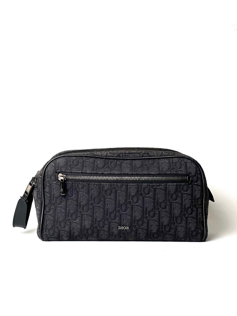 Christian Dior Oblique Jacquard Toiletry Pouch
