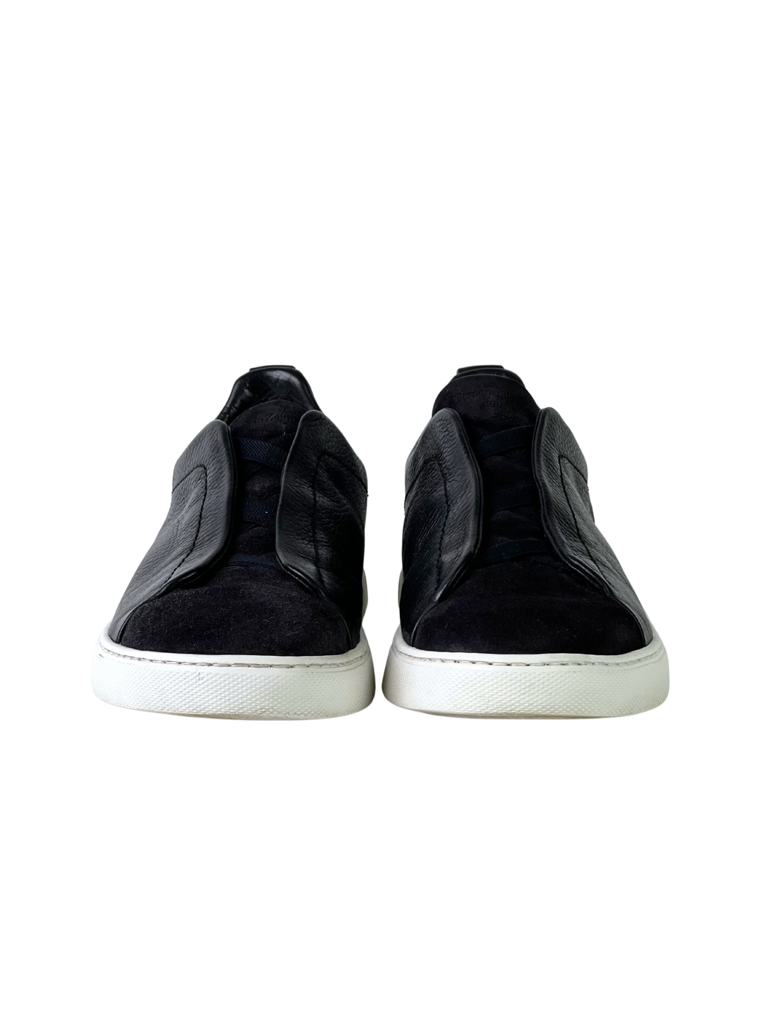 Zegna Triple Stitch Deerskin Suede Slip-On