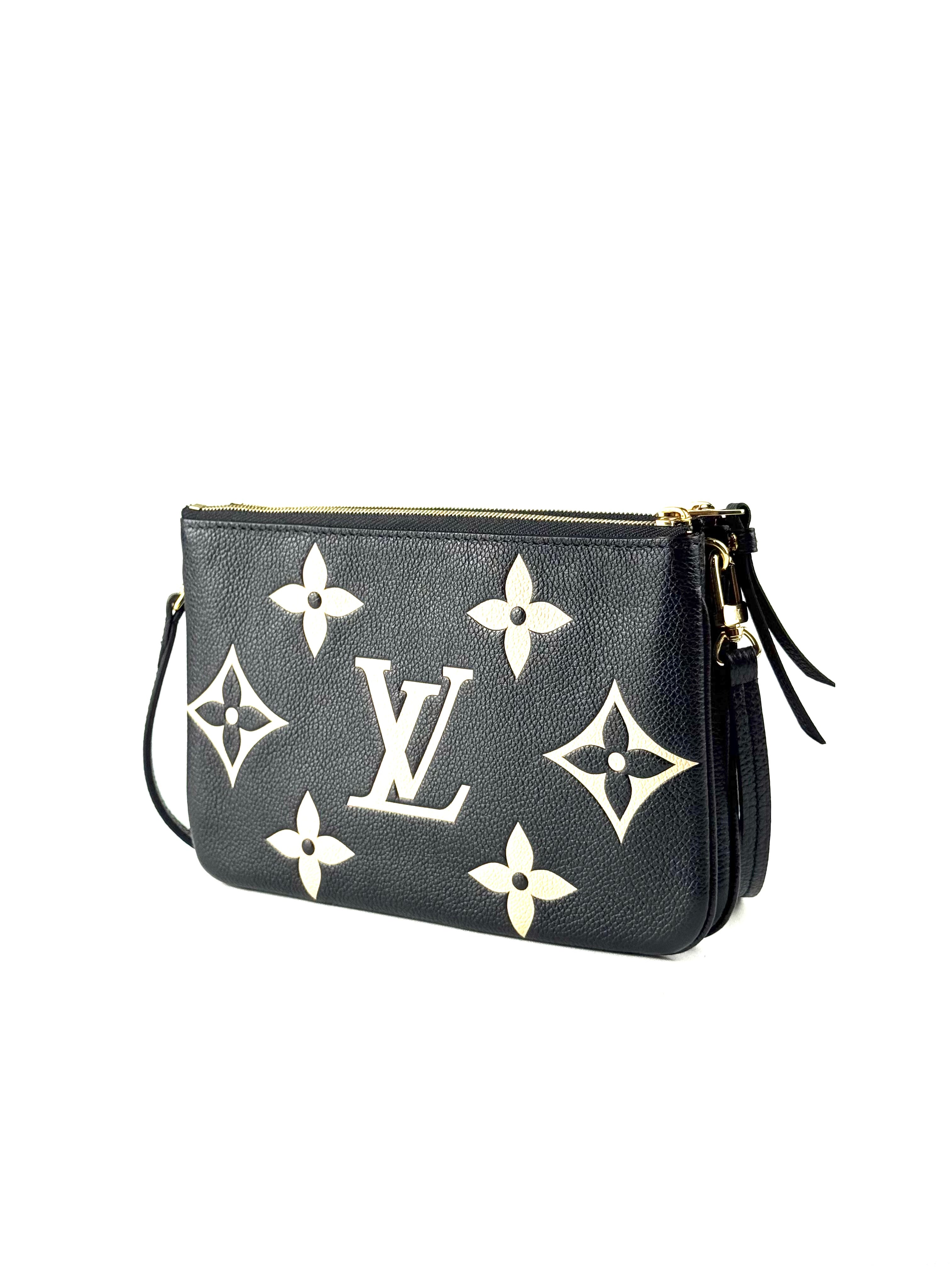 Louis Vuitton Monogram Empreinte Bicolor Double Zip Slingbag (Microchip)