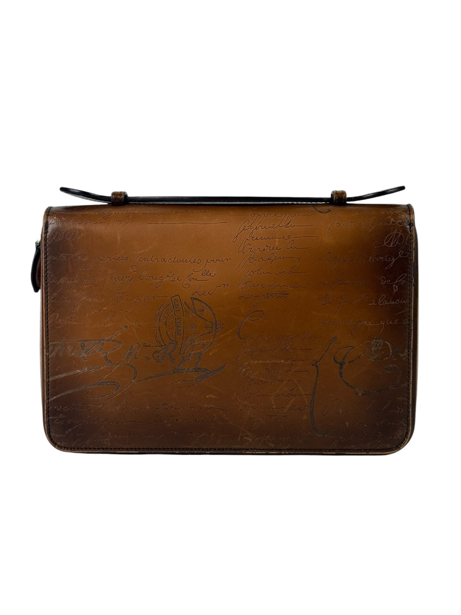 Berluti Scritto Itauba Wide XL Cacao Wallet