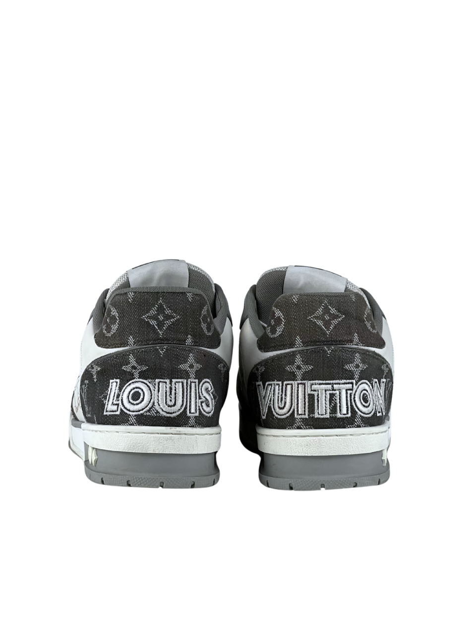Louis Vuitton Trainer Denim Monogram Grey Sneakers