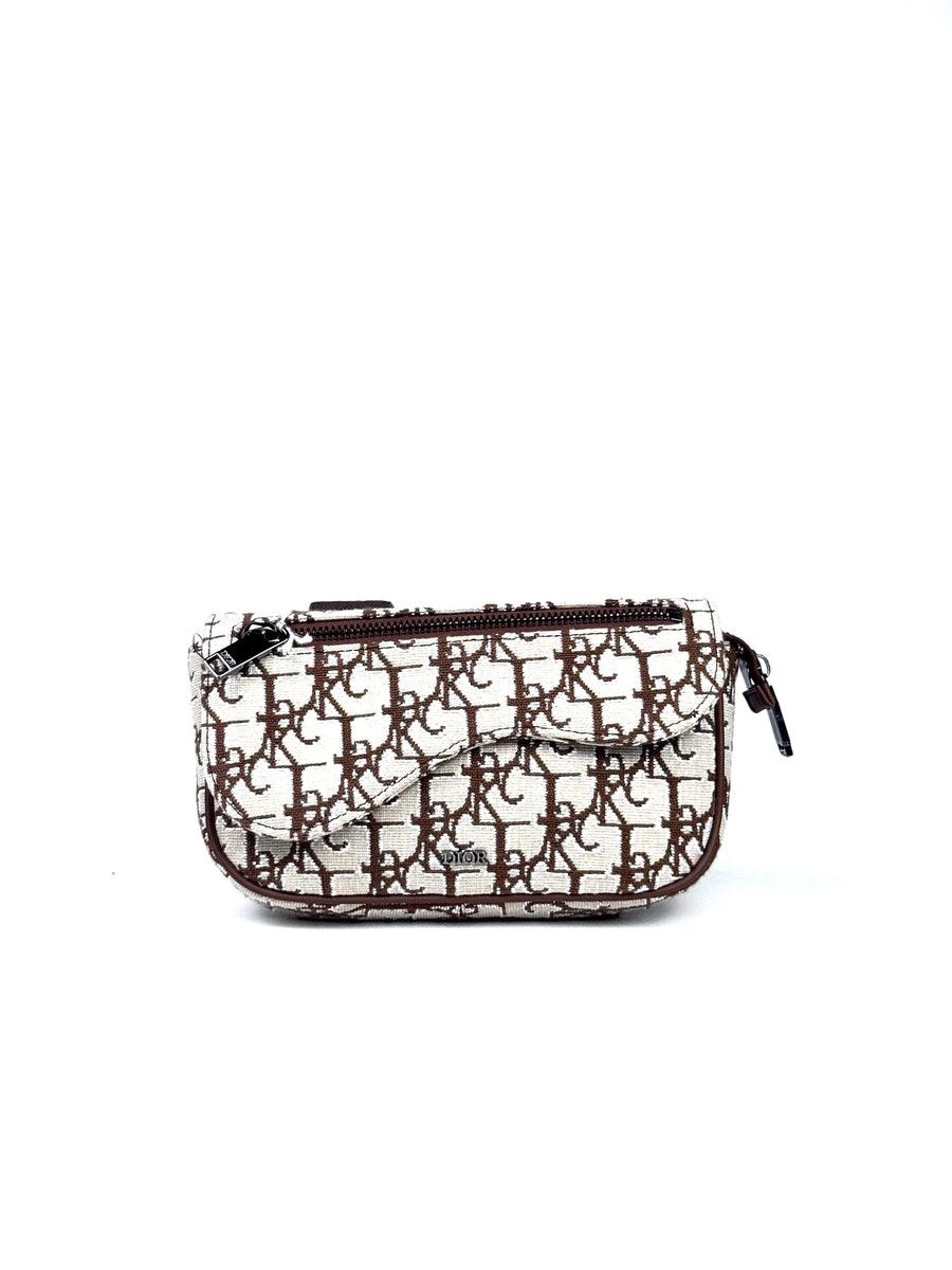Christian Dior X Travis Scott Oblique Jacquard Arm Pouch